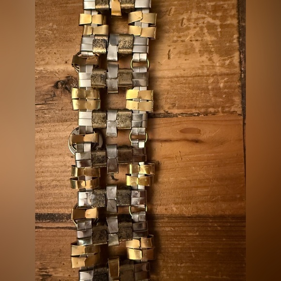 Gold Silver Metal Beaded Belt VTG Jose Cotel but no identifying marks 1960s - Picture 7 of 8